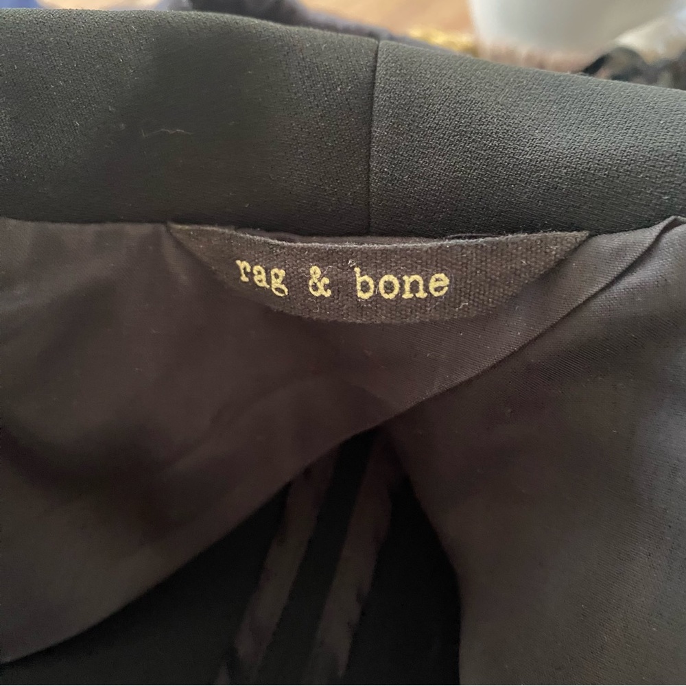 RAG & BONE Black Blazer Sz 2 - Picture 8 of 9